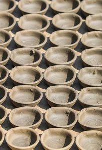 A step-by-step guide to making diyo, Nepali traditional earthen lamps