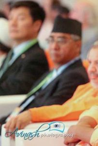 Photo shows Nepali Congress leader Deuba sitting next to ‘Tibetan leader in exile’