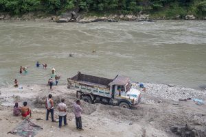 Pollution, excavation taking toll on Trishuli rafting