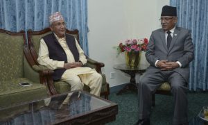 Dahal, Oli discuss elections, latest developments