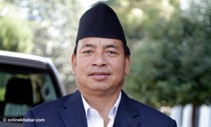 Vice President Nanda Bahadur Pun leaves his official residence 2 days before his term ends