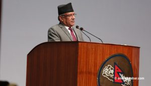 Dahal defends constitution amendment bill, actions of his govt