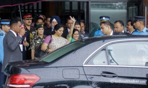 Sushma Swaraj to meet Oli immediately after her arrival in Kathmandu