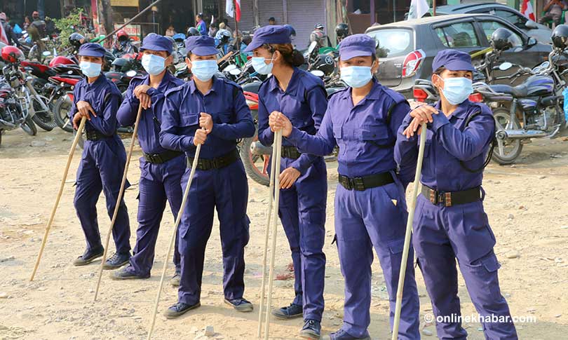 File: Temporary police personnel recruited for an election