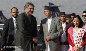 Pak Prime Minister Abbasi talks OBOR, Saarc with Oli