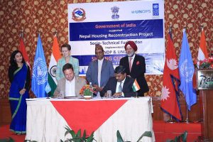 India, UNDP sign agreement to reconstruct of 50,000 houses in Gorkha, Nuwakot