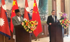 Chinese Foreign Minister meeting Nepal’s Gyawali among other South Asian leaders on Covid-19