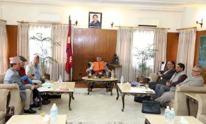 UML-Maoist merger: Top leaders’ meeting underway at Baluwatar