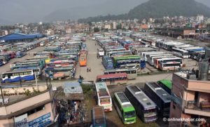 Long-route public buses resume operation after six months