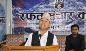 Oli’s behaviours not healthy for merger, says Dev Gurung