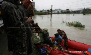 Flooded Hanumante wreaks havoc in Bhaktapur