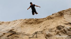 Nepal’s ‘parkour king’ made two world records in one year. Now, he wants to leave the country