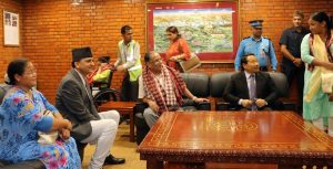 Dahal returns home from Dubai