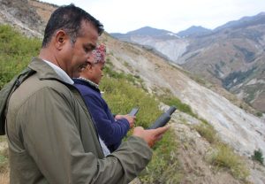 Towards digital Nepal: Enabling citizen scientists of remote districts to map their location