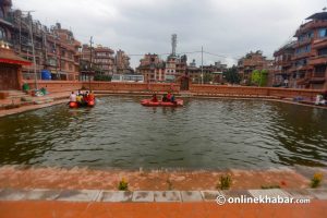 This Bhaktapur pond was dried for king’s visit 62 years ago. Today, locals restored it