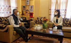 Chinese envoy calls on Ram Chandra Paudel