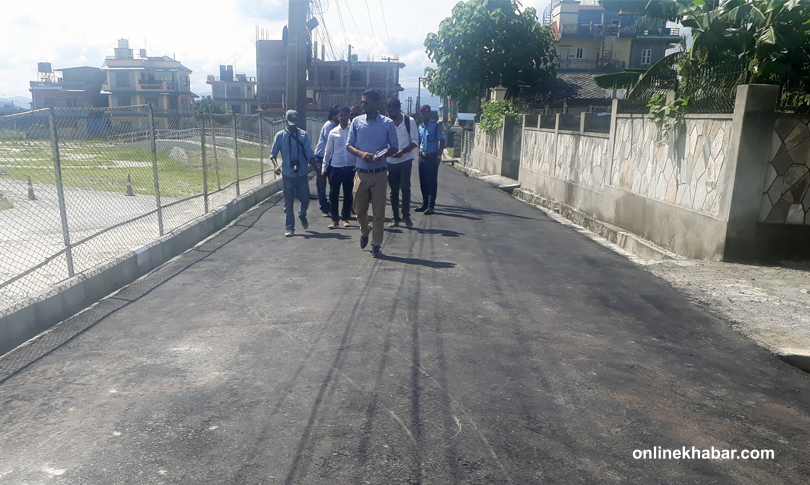 plastic road in pokhara