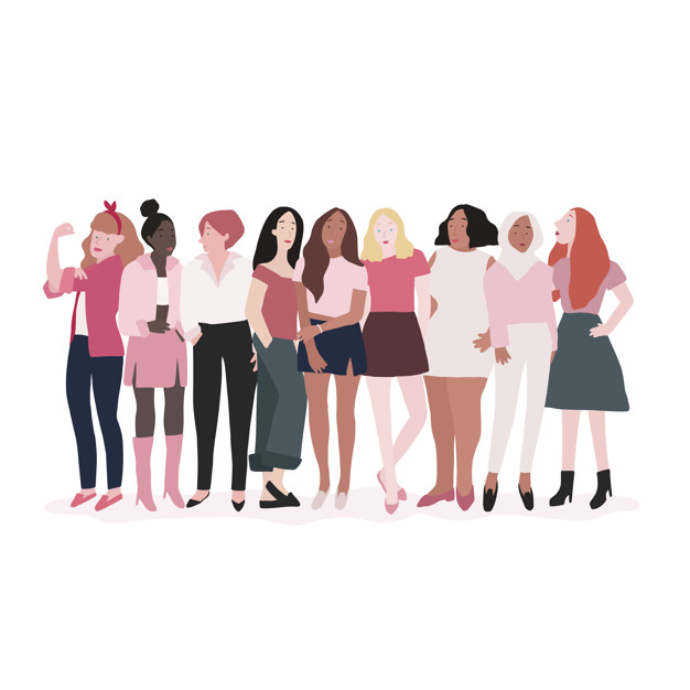 group-strong-women-vector