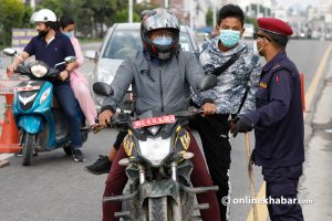 The odd-even system is back on Kathmandu roads as the Covid-19 spike continues