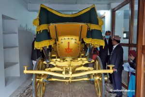 Narayanhiti Palace Museum unveils King Birendra’s coronation carriage after 46 years