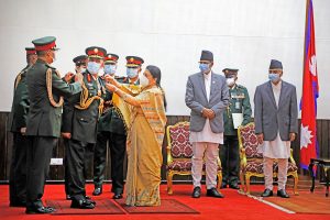 New Nepal Army chief Prabhu Ram Sharma conferred insignia