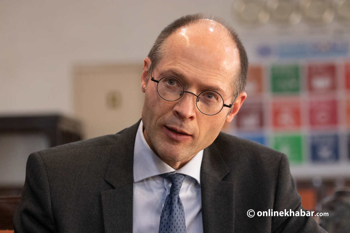 Olivier De Schutter, the UN special rapporteur on extreme poverty and human rights. Photo: Aryan Dhimal