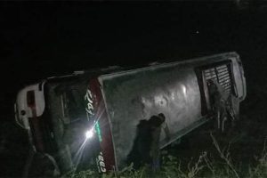 Minor dead, 8 others injured in Dang bus accident