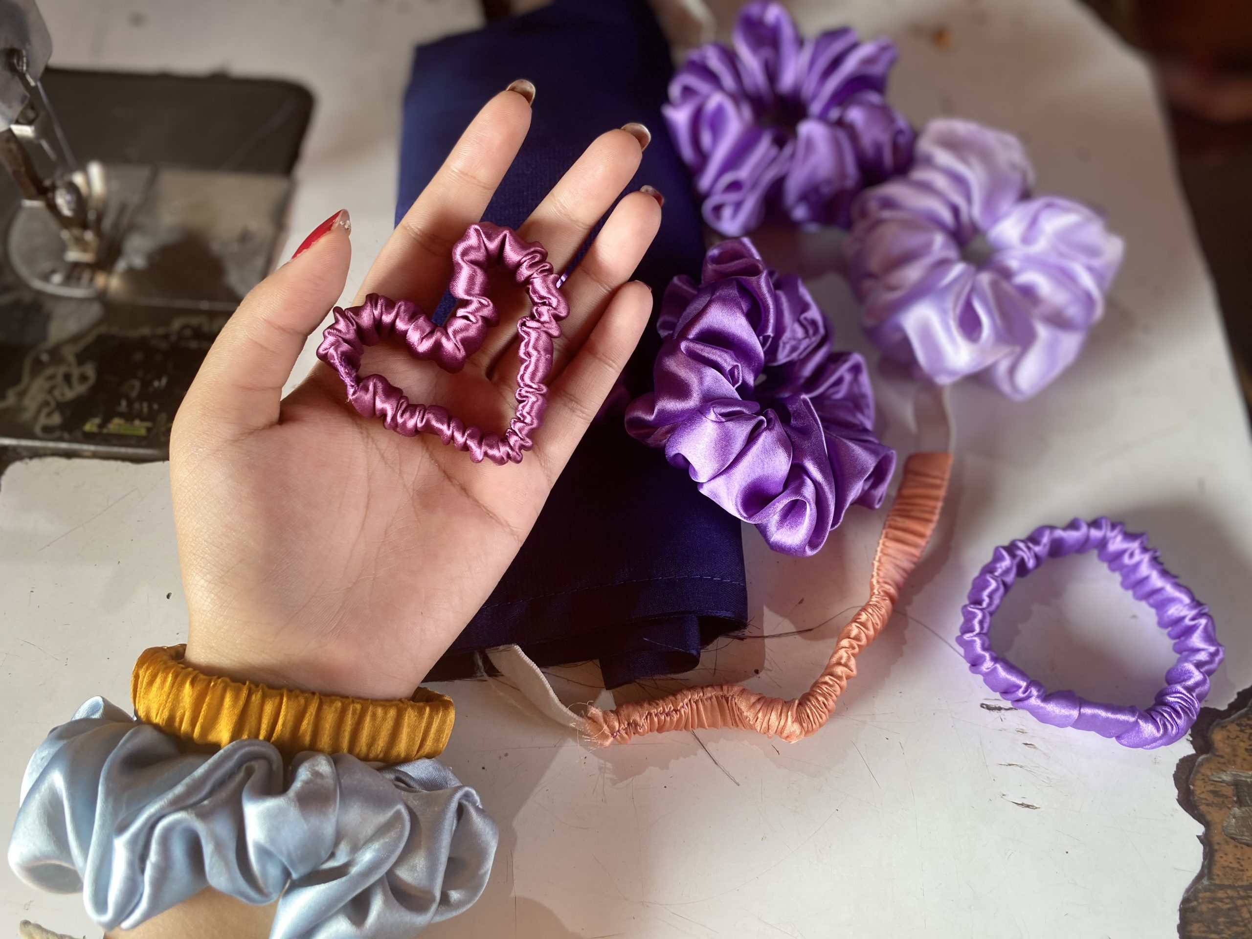 Silk scrunchies from Twinkles. Photo: Jaya Rajbhandari.