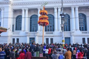 Chir: Stories behind the tall pillar that heralds the spring festival of Holi in Kathmandu