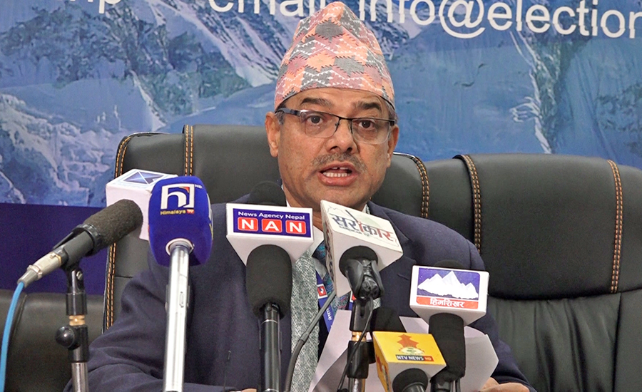 File: Election Commission spokesperson Shaligram Sharma Paudel