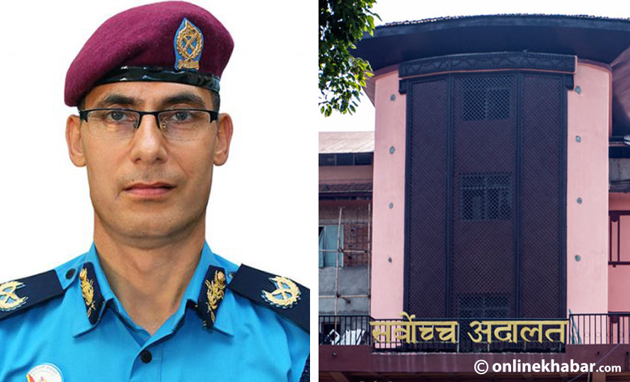 AIG Bishwa Raj Pokharel (l) had filed a writ petition at the Supreme Court against the appointment of Nepal Police IG Dhiraj Pratap Singh.