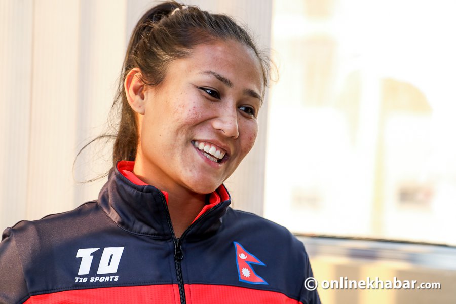 Nepal women's cricket team captain Rubina Chhetry Rubina Chhetri