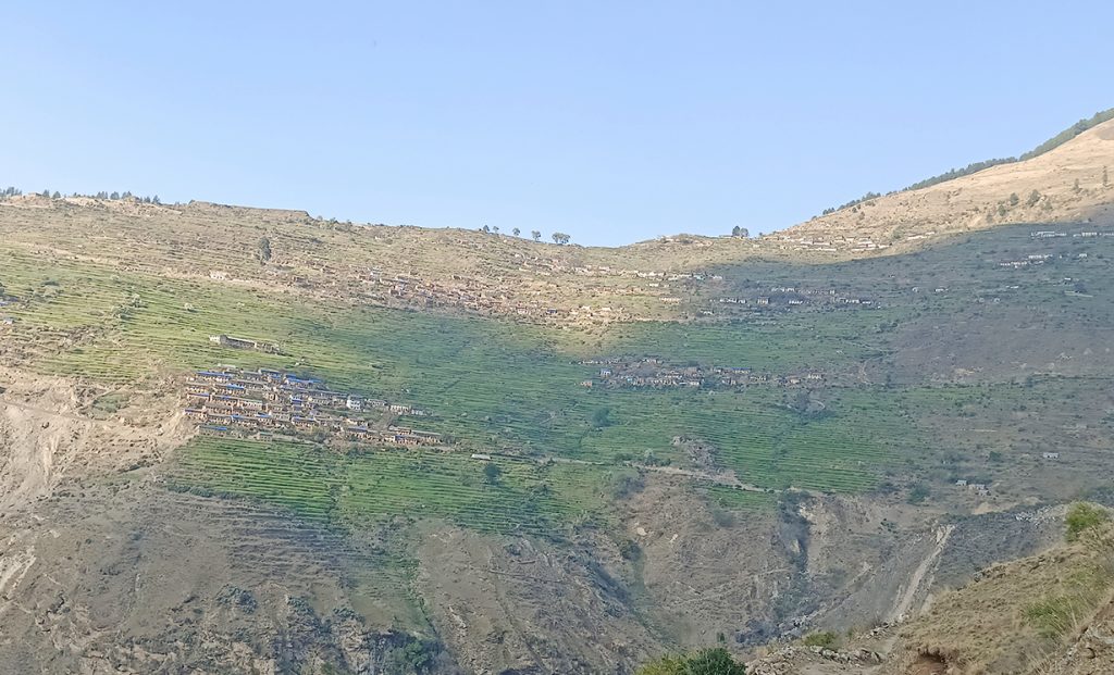 The Jukot village in Swamikartik Khapar rural municipality, Bajura