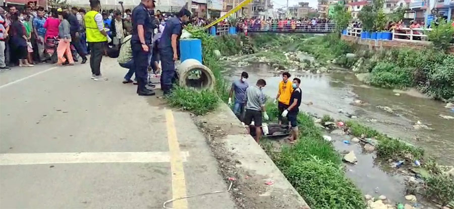 A man has been found dead in Dhobikhola, near Kapan of Kathmandu, on Tuesday, June 7, 2022.