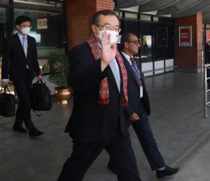 Liu Jianchao, Chinese Communist Party leader, arrives in Kathmandu