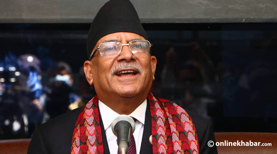 CPN-Maoist Centre leader Pushpa Kamal Dahal 'Prachanda' PM Dahal