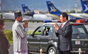 Chinese Speaker Li Zhanshu in Kathmandu on a 4-day official visit