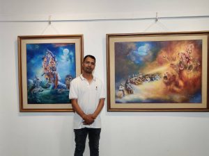 Suresh Kumar Dyola: The tantric practitioner turns to canvas to show his love for Lord Shiva