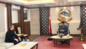 Chen Song, new Chinese ambassador to Nepal, calls on PM 