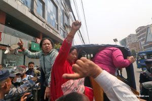 Police detain protesting armed conflict survivors in Kathmandu