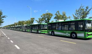 3 electric buses of Sajha Yatayat begin plying Patan-Jorpati route in Kathmandu