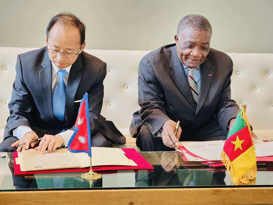 Nepal establishes diplomatic relations with the Republic of Cameroon