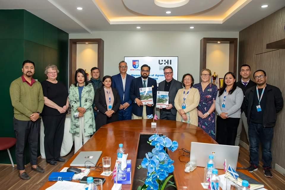 AITM College signs partnership agreement with UHI UK