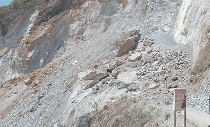 Kaligandaki Corridor blocked by landslides