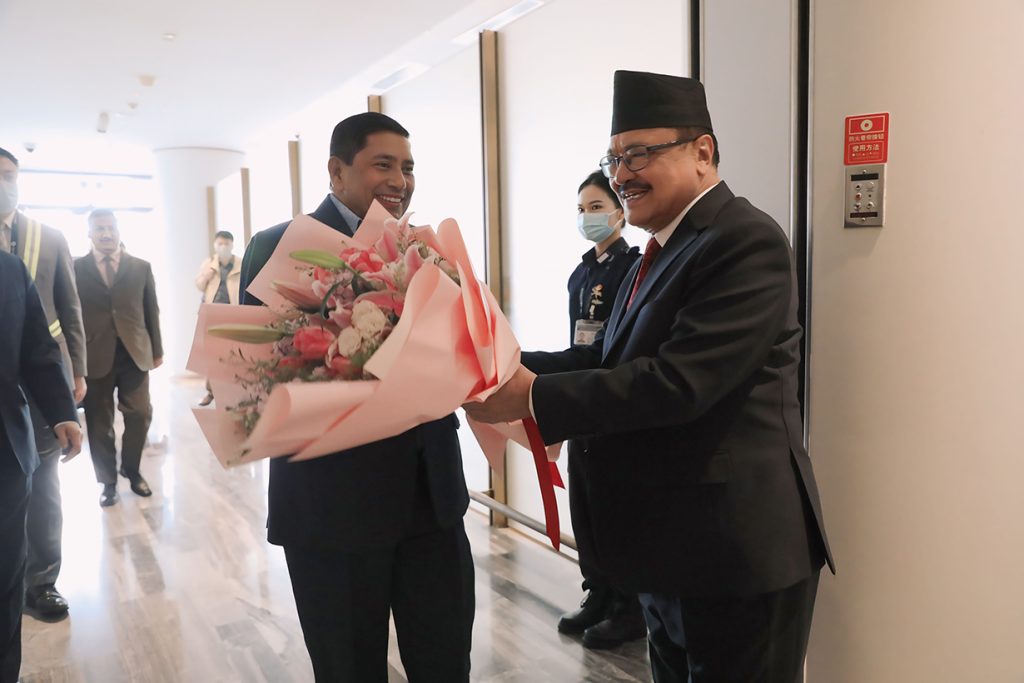 Deputy Prime Minister Narayan Kaji Shrestha reached Beijing