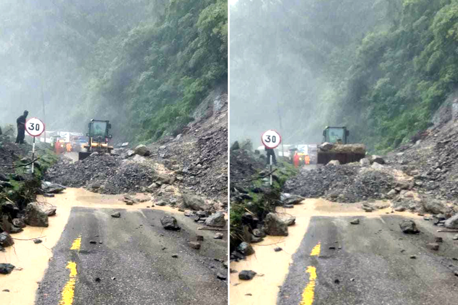 One-way traffic resumes on Prithvi Highway