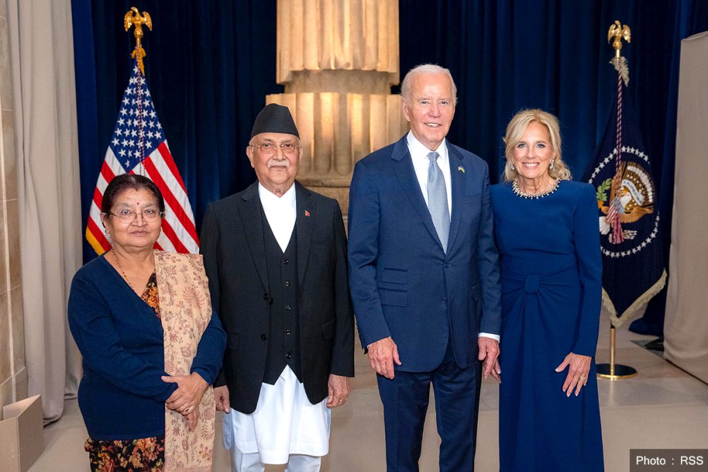 Prime Minister Oli Meets US President Biden