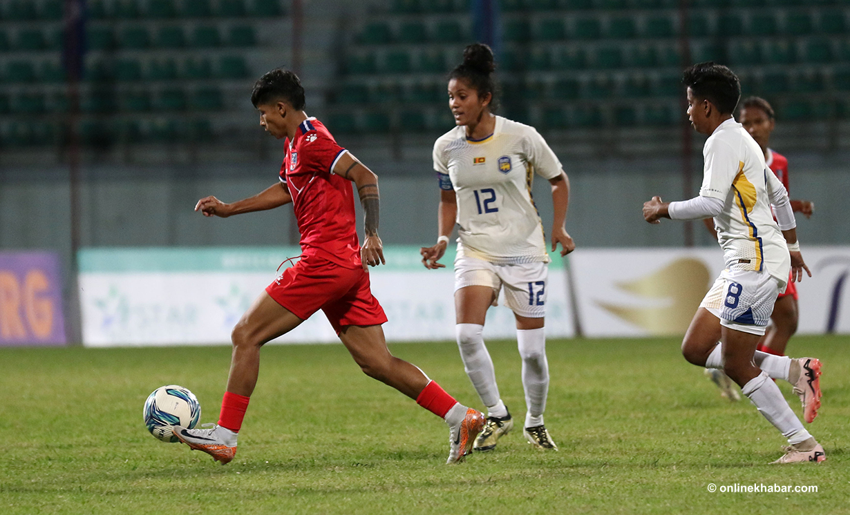 Nepali Women’s Football Team Shines at Dasharath Stadium (Photos)