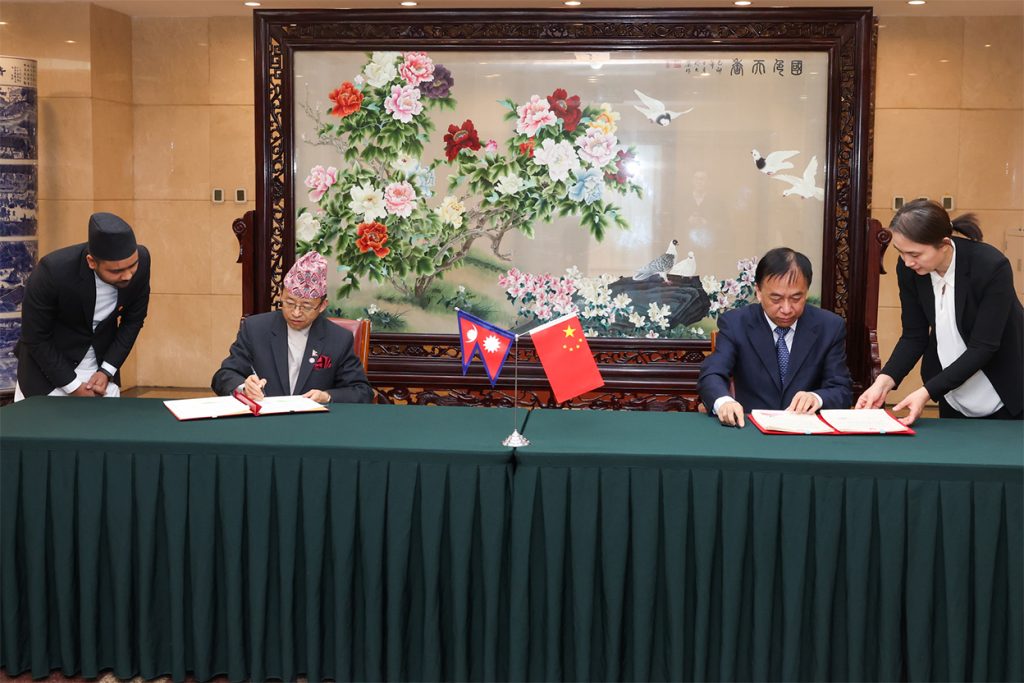 Nepal, China sign BRI Cooperation Framework