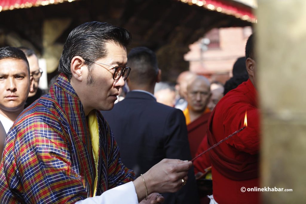 Bhutan’s King Wangchuck visits Swayambhunath and Boudhanath during Kathmandu trip (Photos)